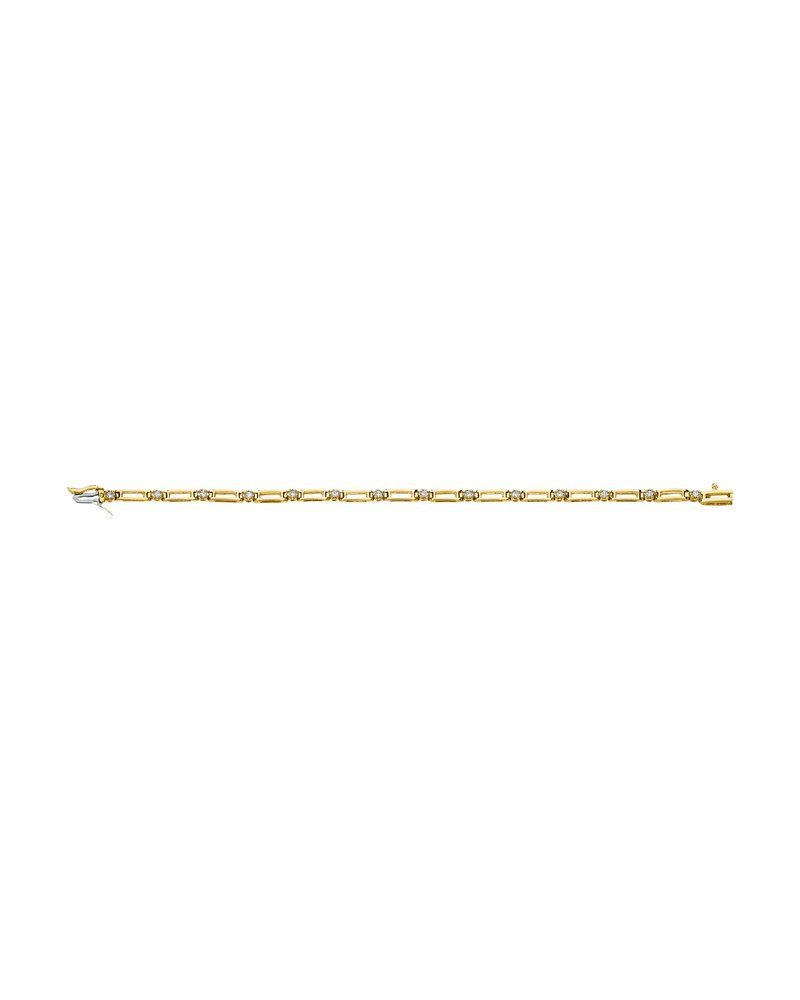 Pulseira Riviera em Ouro 14k com Diamantes Naturais – Modelo 25