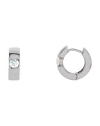 Brinco de Aro com Dobradiça em Ouro 14k com Diamantes Naturais – Modelo 5
