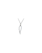 Colar Asa de Anjo em Ouro 14k com Diamantes Naturais