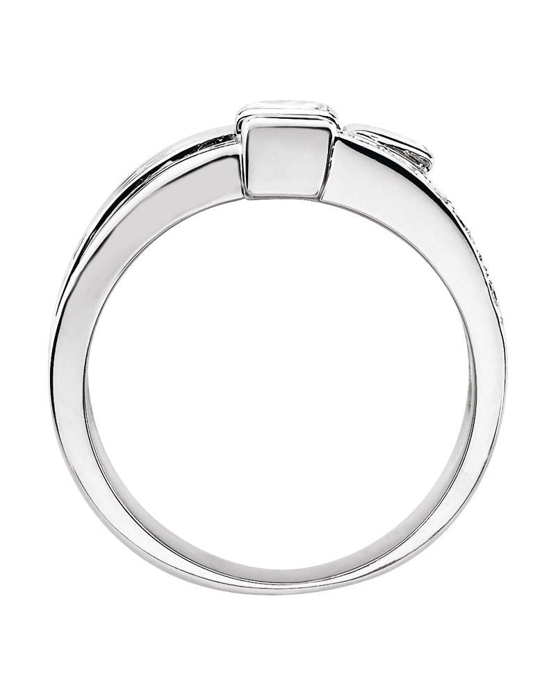 Anel Mão Direita Cravejado em Ouro 14k com Diamantes Naturais – Modelo 5