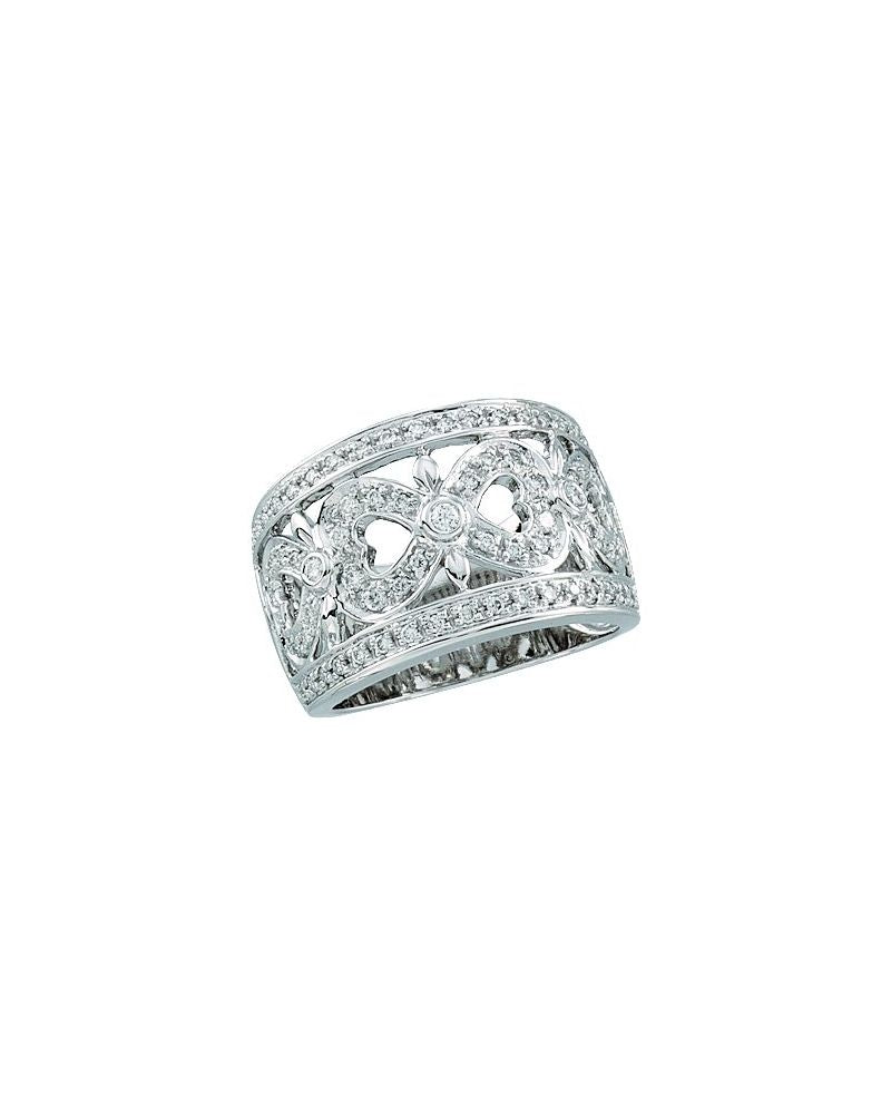 Anel Cravejado em Ouro 14k com Diamantes Naturais – Modelo 10