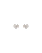 Brinco Cluster Coração em Ouro 14k com Diamantes Naturais – Modelo 2