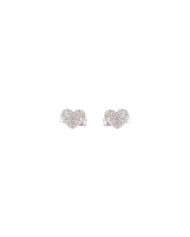 Brinco Cluster Coração em Ouro 14k com Diamantes Naturais – Modelo 2