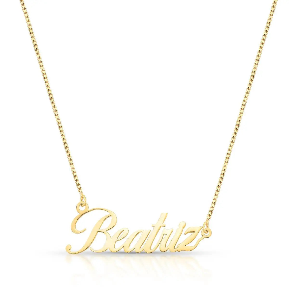 Gargantilha Folheada a Ouro Personalizada Nome com Até 9 Letras