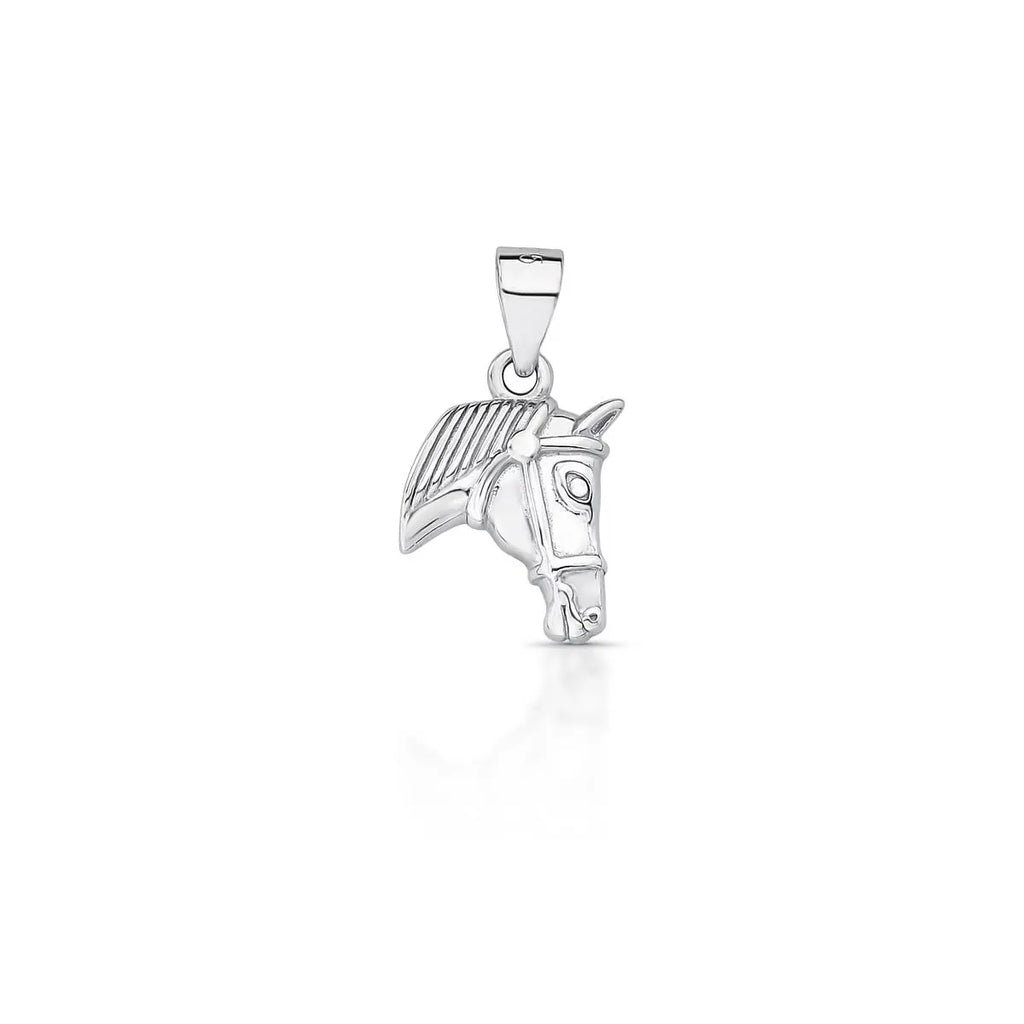 Pingente de Prata 925 de Cavalo Texturizado