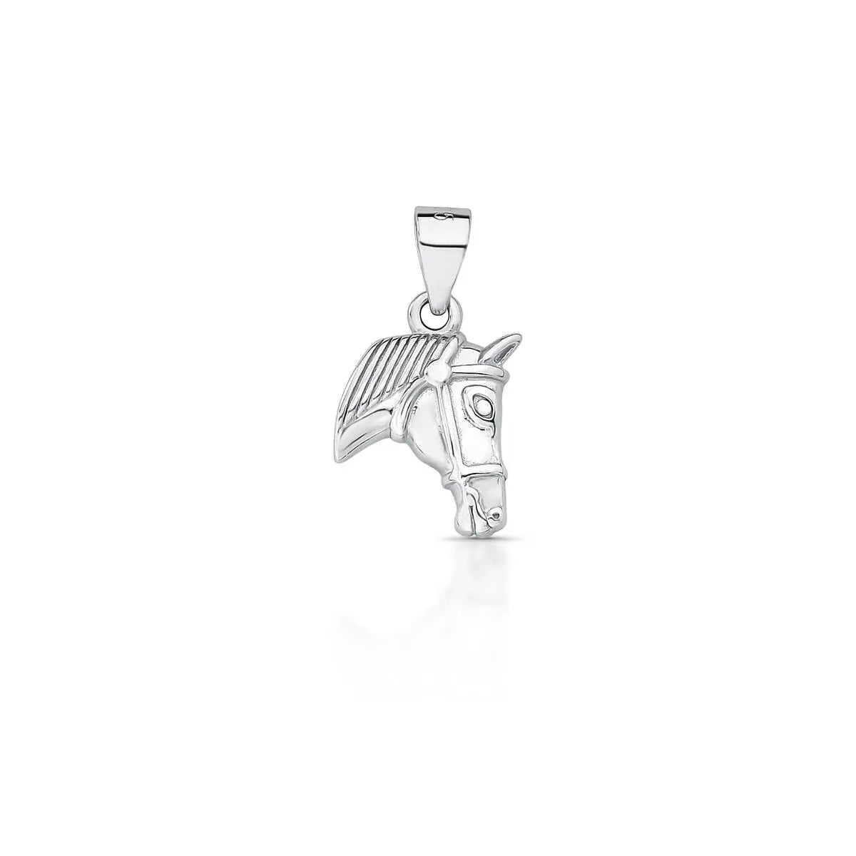 Pingente de Prata 925 de Cavalo Texturizado