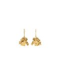 Brinco Cavalo Lipizzaner em Ouro 14k com Diamantes Naturais