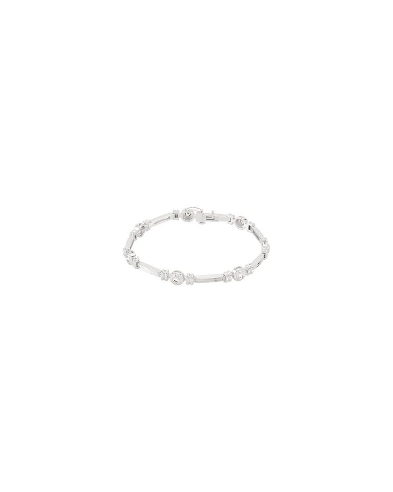 Pulseira Riviera com Cravação Bezel em Ouro 14k com Diamantes Naturais – Modelo 3
