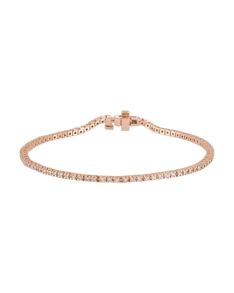 Pulseira Riviera em Ouro 14k com Diamantes Naturais – Modelo 20