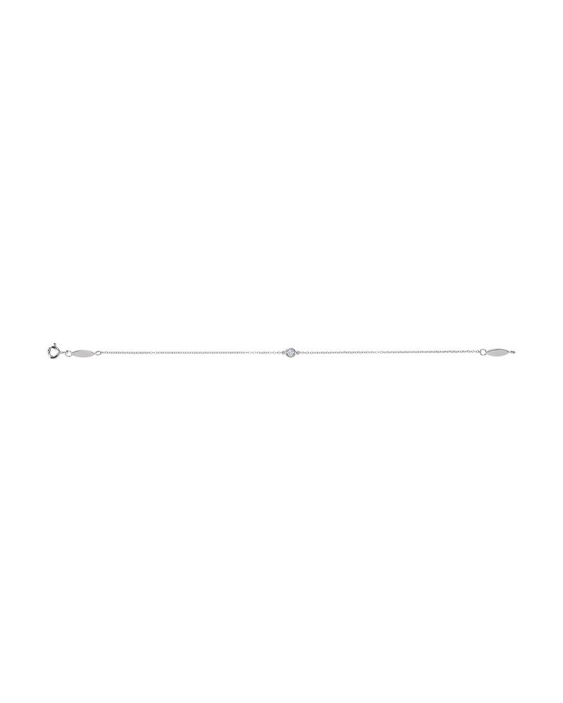 Pulseira Elos com Cravação Bezel em Ouro 14k com Diamantes Naturais – Modelo 2