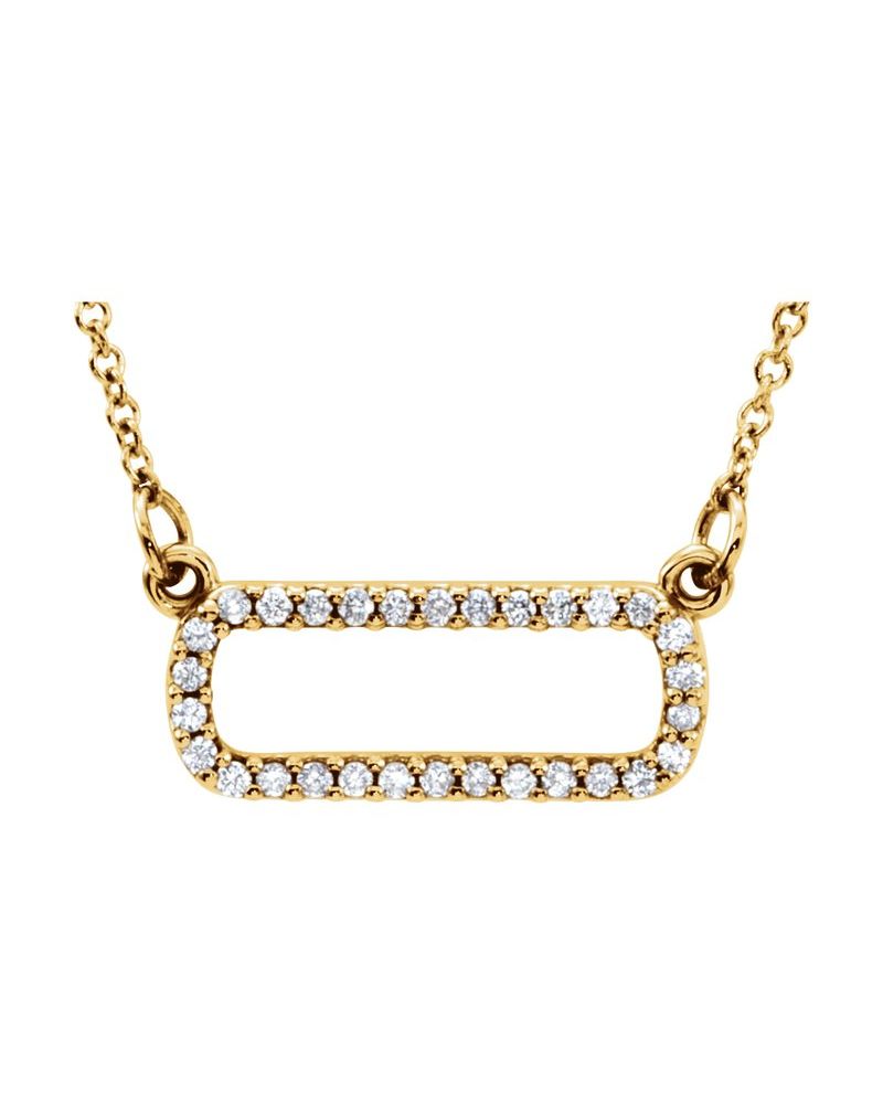 Colar Geométrico em Ouro 14k com Diamantes Naturais – Modelo 9
