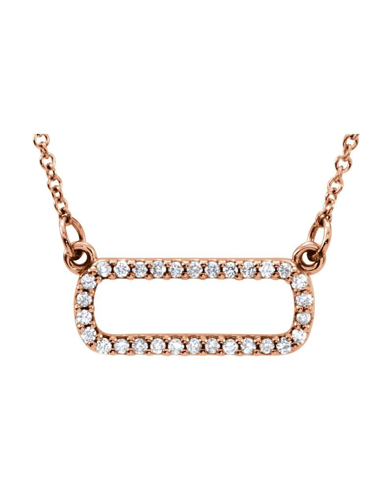 Colar Geométrico em Ouro 14k com Diamantes Naturais – Modelo 9