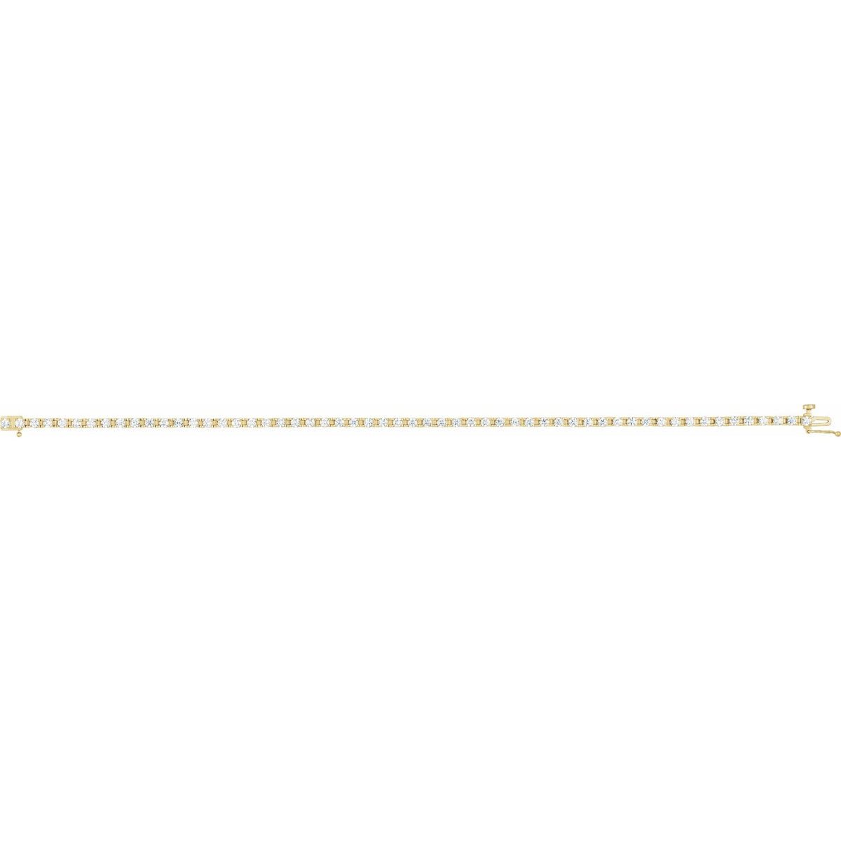 Pulseira Riviera em Ouro 18k com Diamantes Naturais – Ouro Amarelo 18k