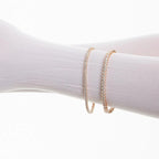 Pulseira Riviera Folheada a Ouro com Zircônias Redondas