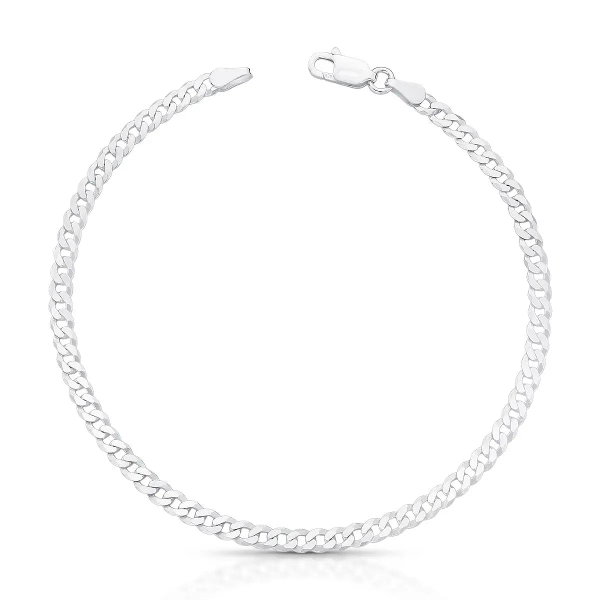 Pulseira de Prata 925 em Malha Groumet
