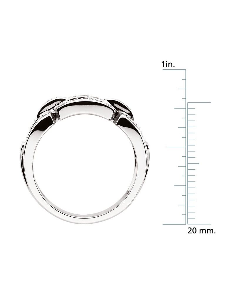 Anel Elos Cravejado em Ouro 14k com Diamantes Naturais