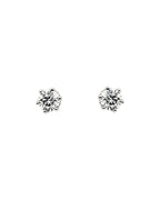 Brinco Ponto de Luz Redondo Seis Garras em Ouro 14k com Diamantes Naturais – Modelo 5