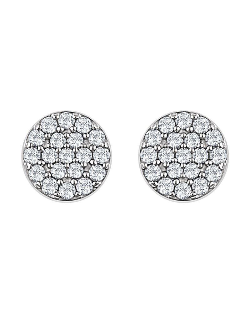 Brinco Cluster em Ouro 14k com Diamantes Naturais – Modelo 4
