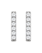 Brinco Barra em Ouro 14k com Diamantes de Laboratório