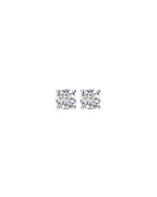 Brinco Ponto de Luz Redondo Quatro Garras em Ouro 14k com Diamantes Naturais – Modelo 7