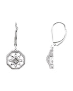 Brinco Granulado Filigrana em Ouro 14k com Diamantes Naturais – Modelo 4