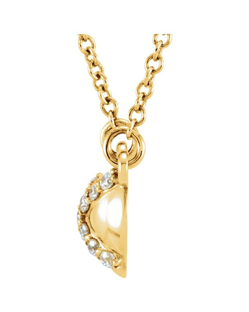 Colar em X em Ouro 14k com Diamantes Naturais