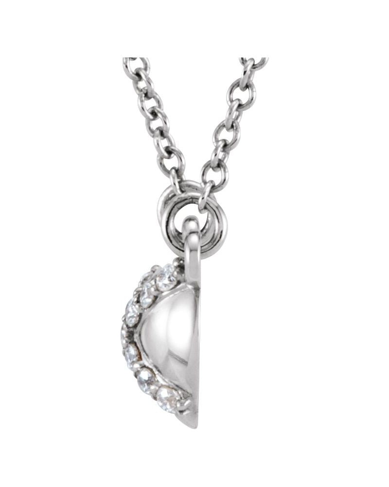Colar em X em Ouro 14k com Diamantes Naturais