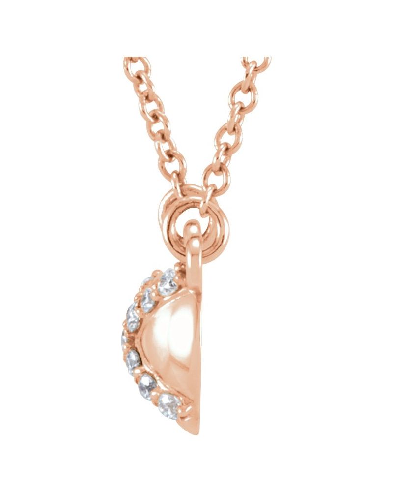 Colar em X em Ouro 14k com Diamantes Naturais