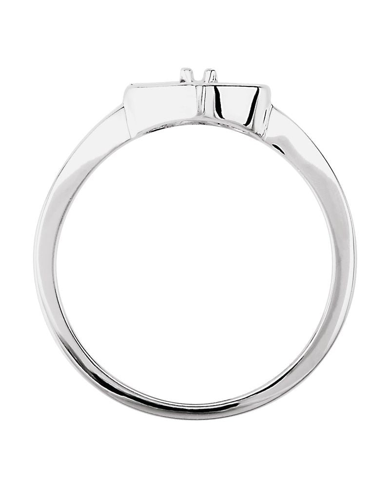 Anel Coração Infantil em Ouro 14k com Diamantes Naturais – Modelo 4