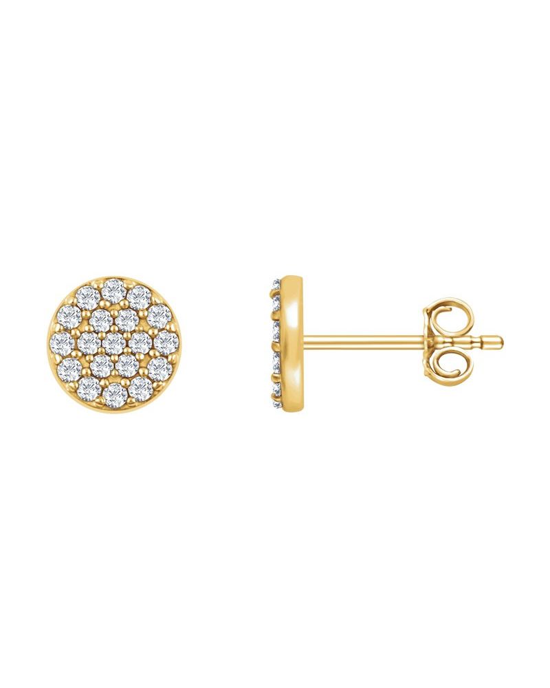Brinco Cluster em Ouro 14k com Diamantes Naturais – Modelo 4