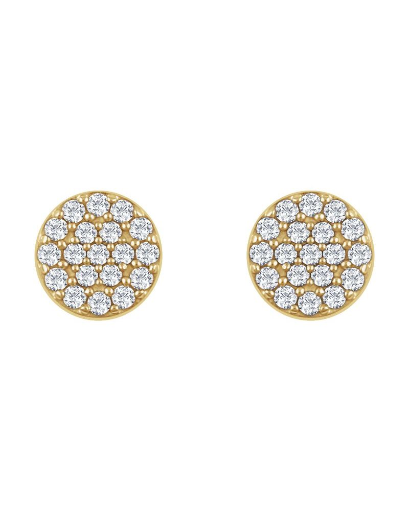 Brinco Cluster em Ouro 14k com Diamantes Naturais – Modelo 4