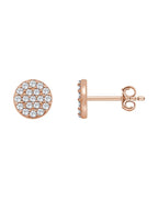 Brinco Cluster em Ouro 14k com Diamantes Naturais – Modelo 4