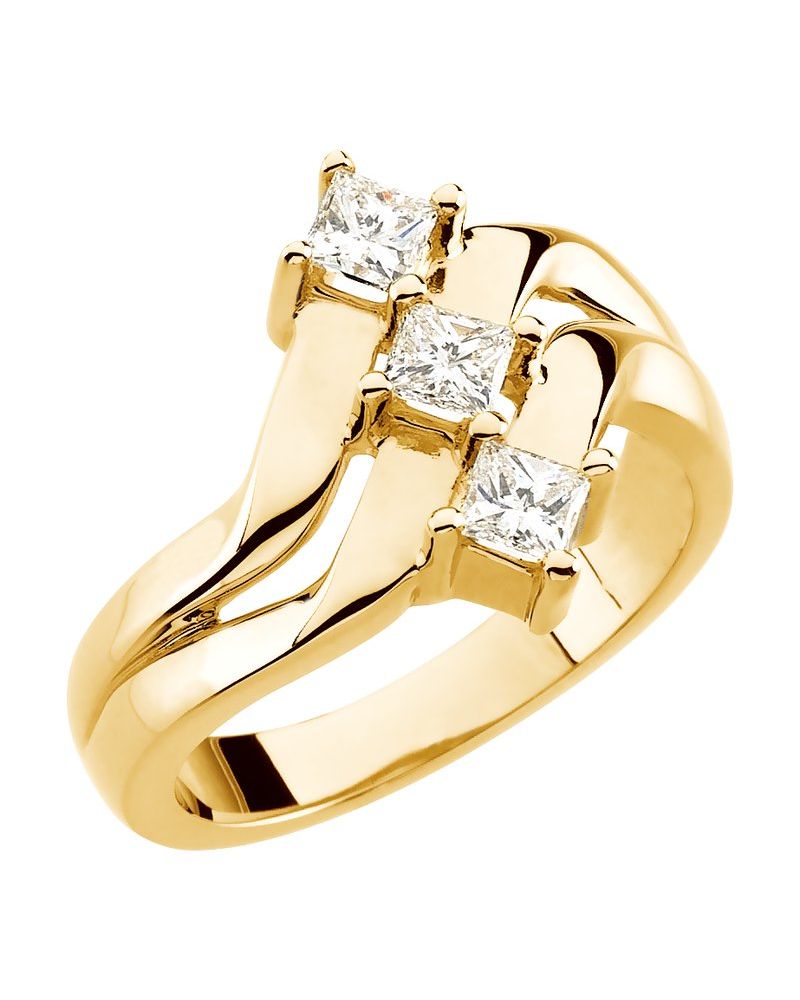 Anel Mão Direita Cravejado em Ouro 14k com Diamantes Naturais – Modelo 3