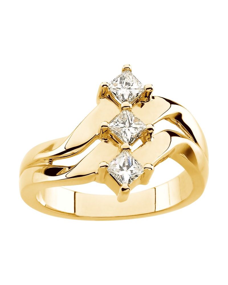 Anel Mão Direita Cravejado em Ouro 14k com Diamantes Naturais – Modelo 3