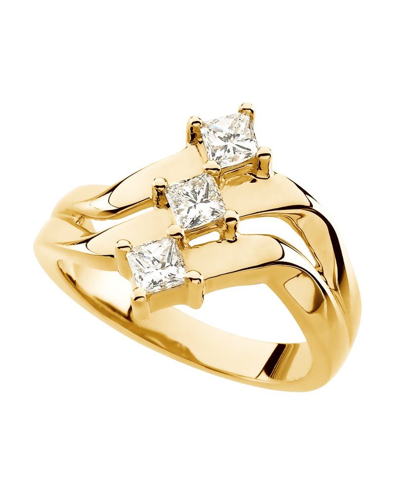 Anel Mão Direita Cravejado em Ouro 14k com Diamantes Naturais – Modelo 3