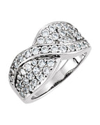 Anel Entrelaçado em Ouro 14k com Diamantes Naturais – Modelo 29