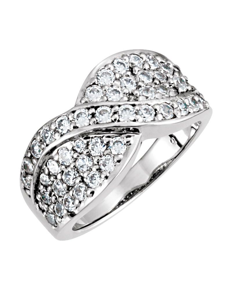 Anel Entrelaçado em Ouro 14k com Diamantes Naturais – Modelo 29