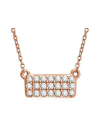 Colar Cluster em Ouro 14k com Diamantes Naturais – Modelo 8