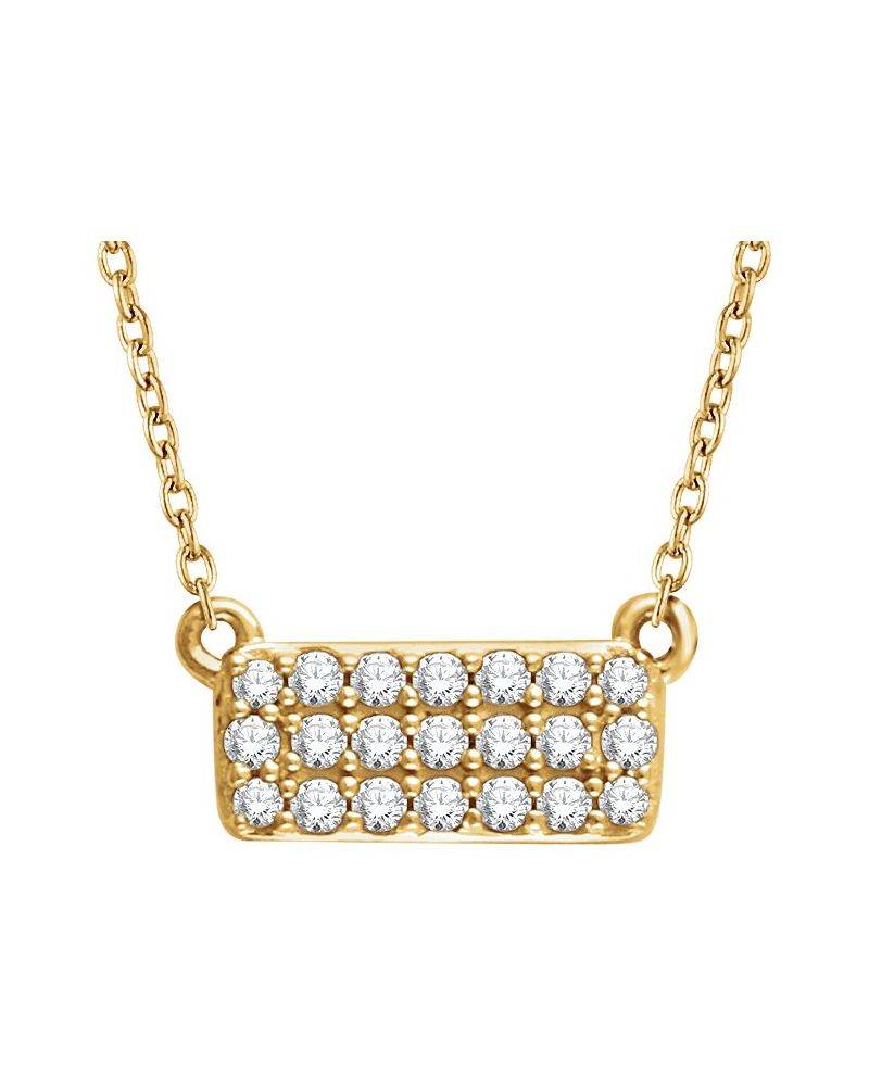 Colar Cluster em Ouro 14k com Diamantes Naturais – Modelo 8
