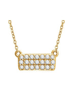 Colar Cluster em Ouro 14k com Diamantes Naturais – Modelo 8