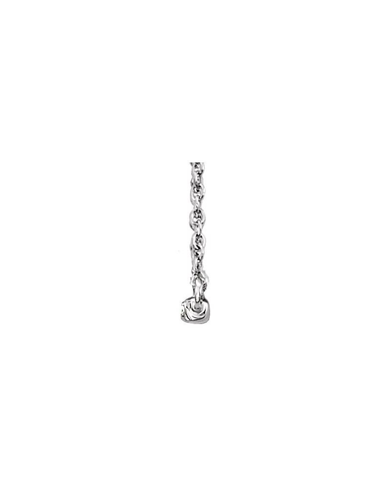 Colar Barra em Ouro 14k com Diamantes de Laboratório