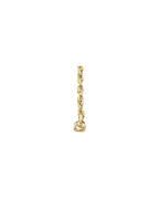 Colar Barra em Ouro 14k com Diamantes de Laboratório