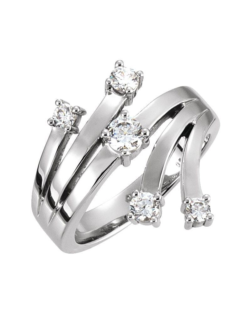 Anel Mão Direita Cravejado em Ouro 14k com Diamantes Naturais – Modelo 9