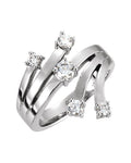Anel Mão Direita Cravejado em Ouro 14k com Diamantes Naturais – Modelo 9