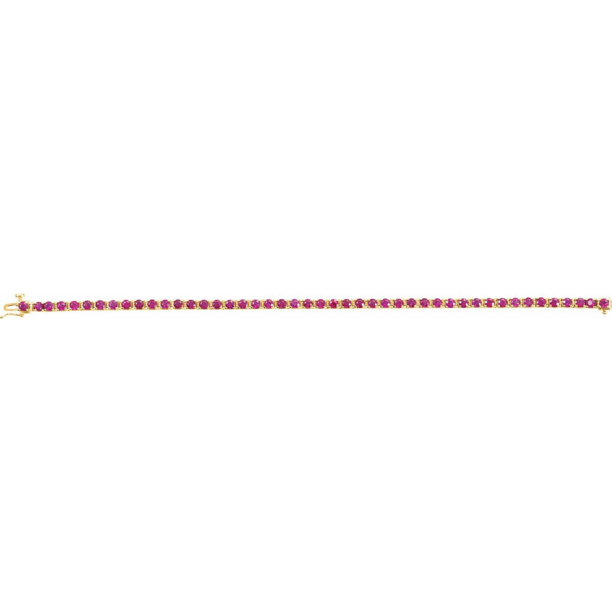 Pulseira riviera rubi – Ouro Amarelo 14k