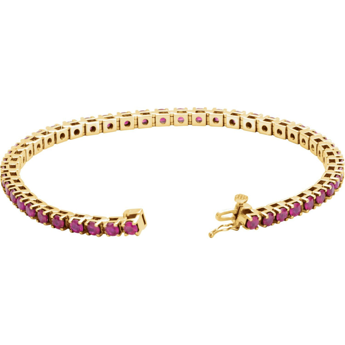 Pulseira riviera rubi – Ouro Amarelo 14k