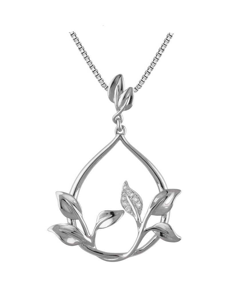 Colar Floral Cravejado em Ouro 14k com Diamantes Naturais