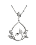 Colar Floral Cravejado em Ouro 14k com Diamantes Naturais