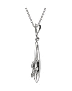 Colar Floral Cravejado em Ouro 14k com Diamantes Naturais