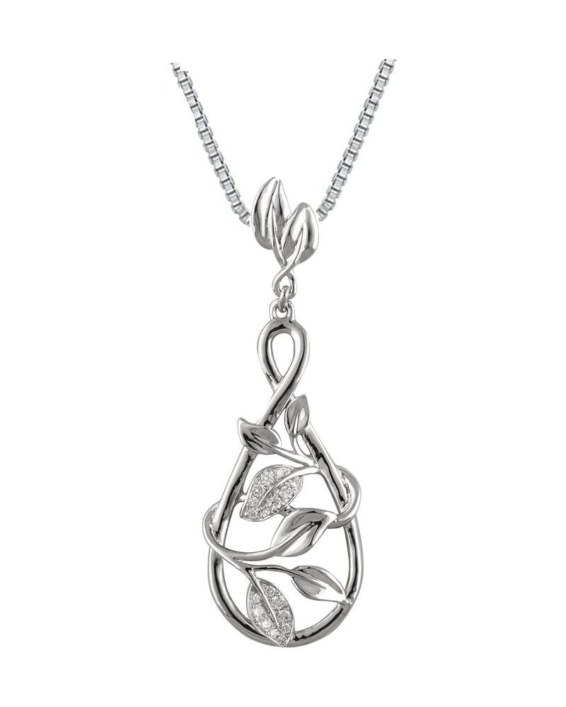 Colar Floral Cravejado em Ouro 14k com Diamantes Naturais – Modelo 2